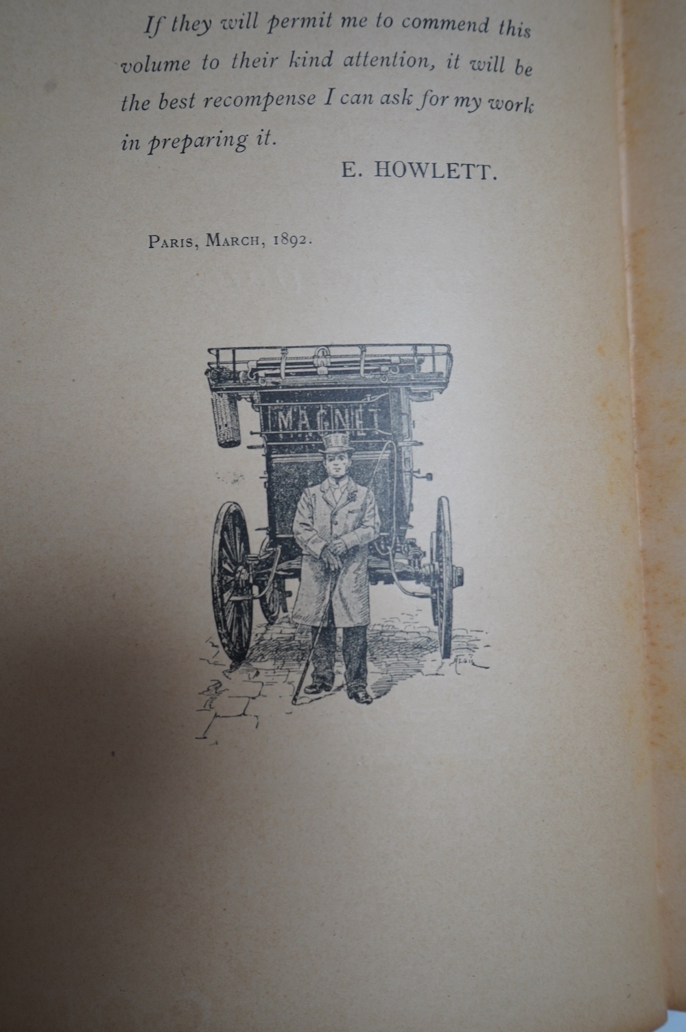 Howlett, Edwin - Driving Lessons. 2nd edition. 18 photo. plates and num. text illus. (2 full page); original coloured pictorial cloth. Paris, 1906: Birch Reynardson, C.T.S. - 'Down the Road' new edition. colour lithograp